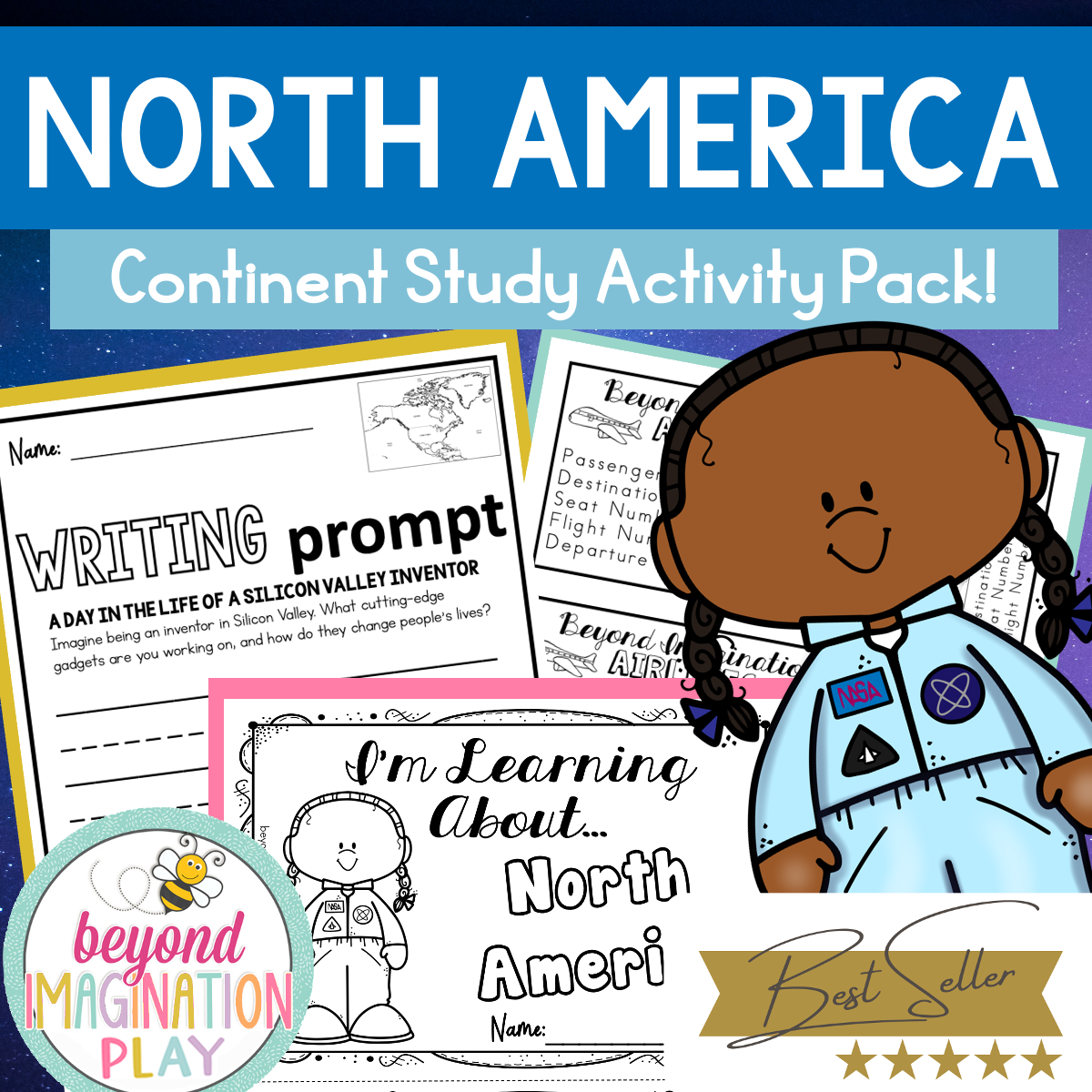 North America Continent Study Activity Pack