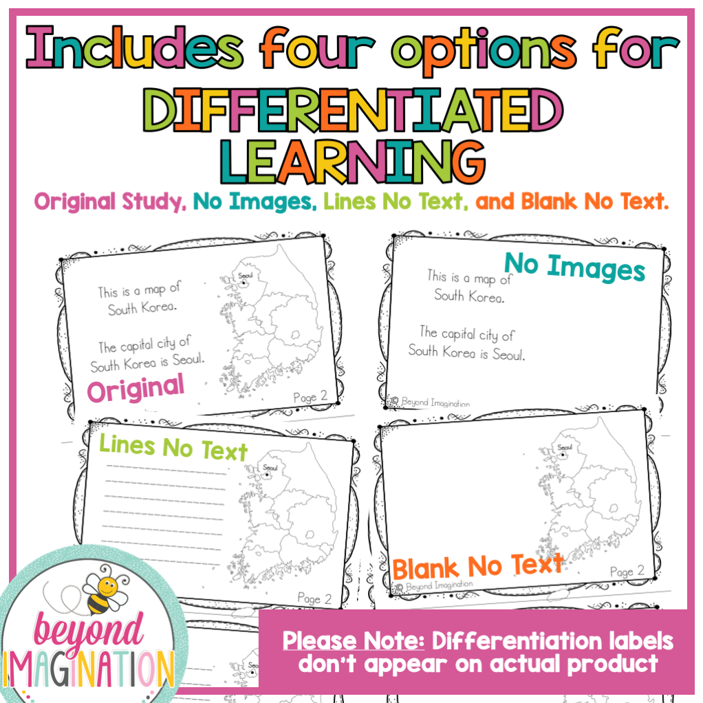 South Korea Country Study Activity Pack