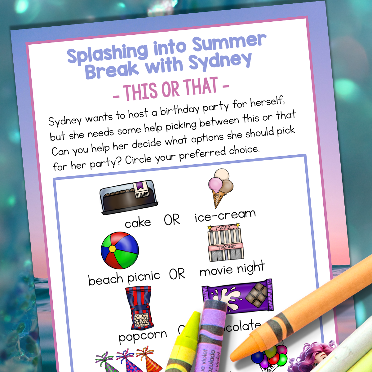 Summer Activities for Summer Break