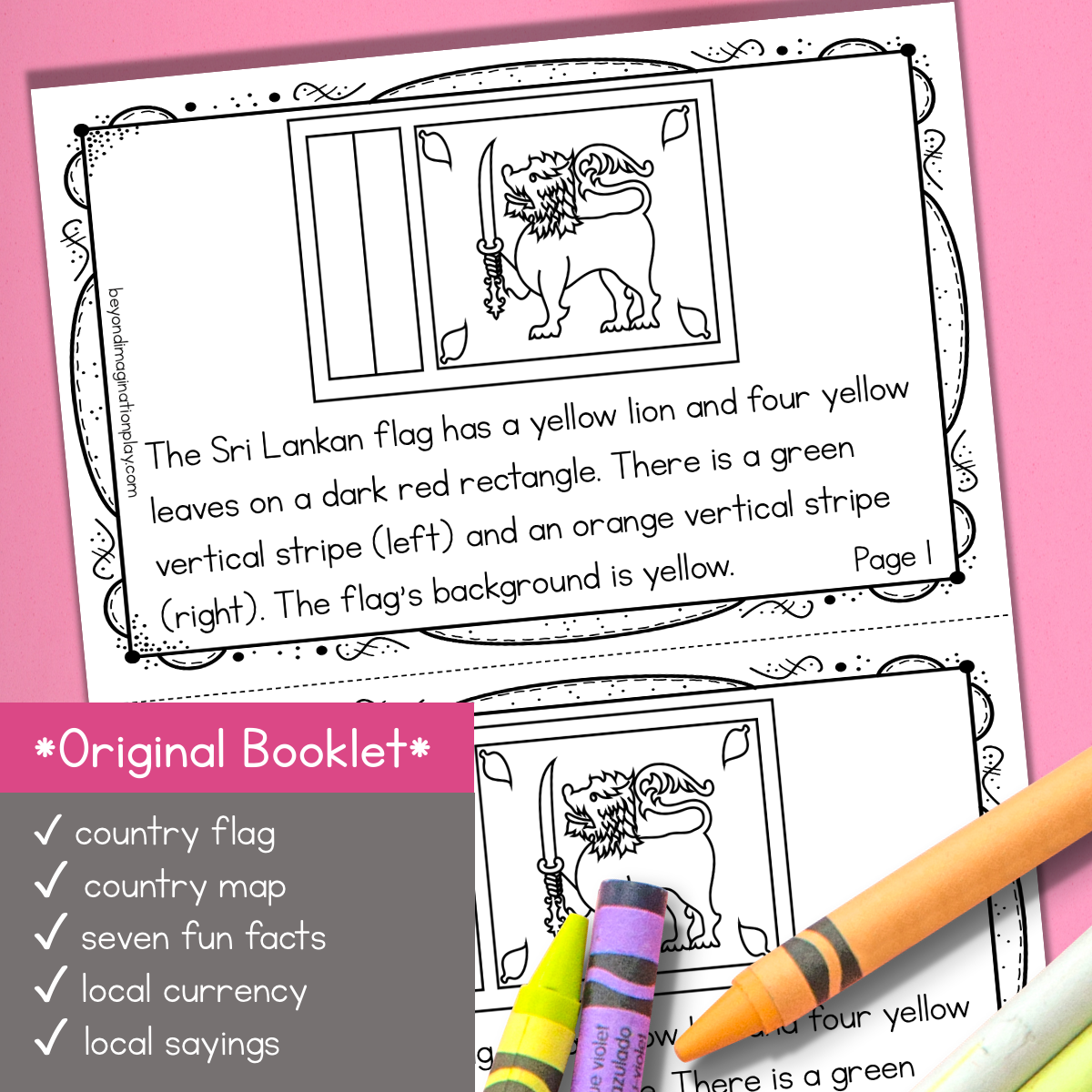 Sri Lanka Country Study Activity Pack