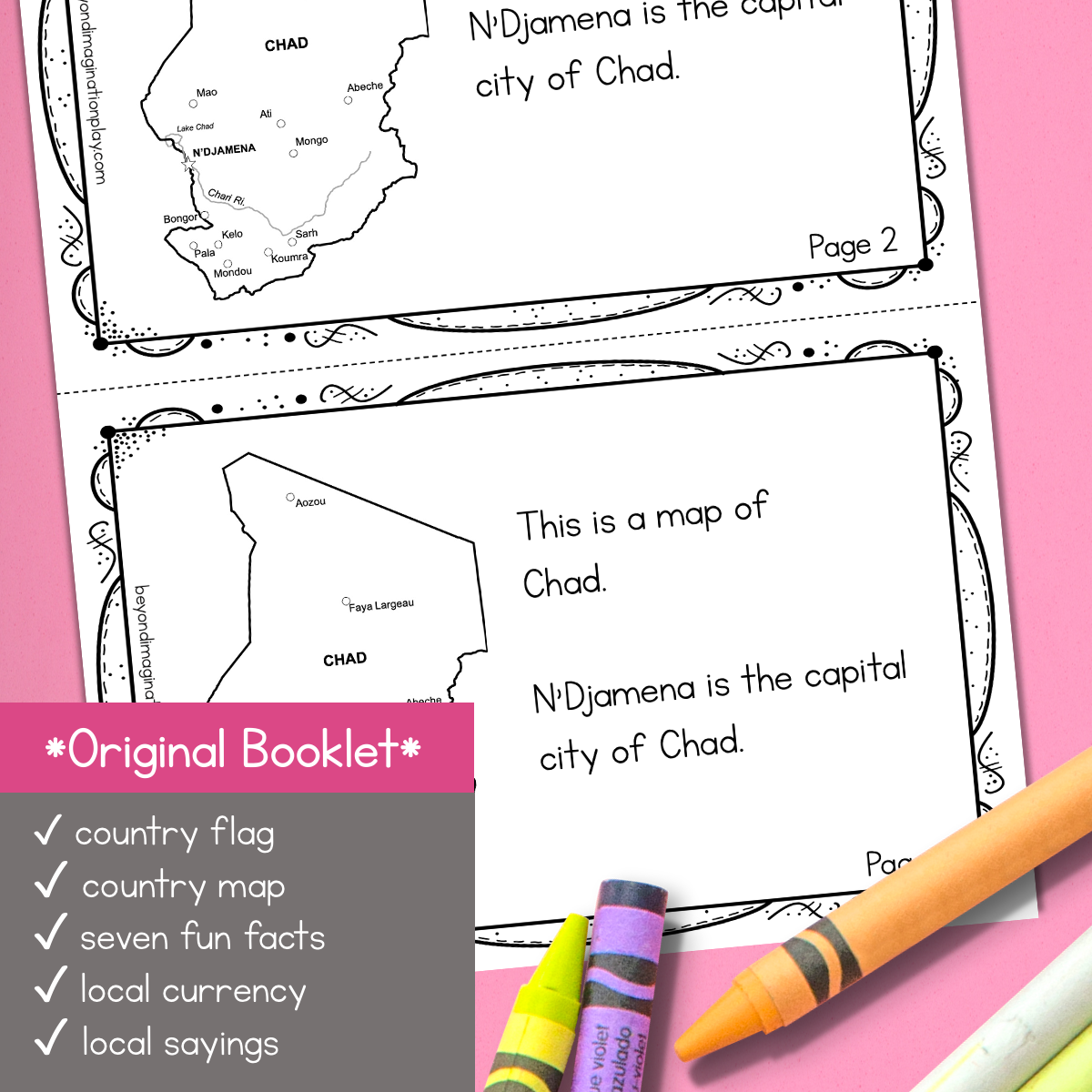 Chad Country Study Activity Pack