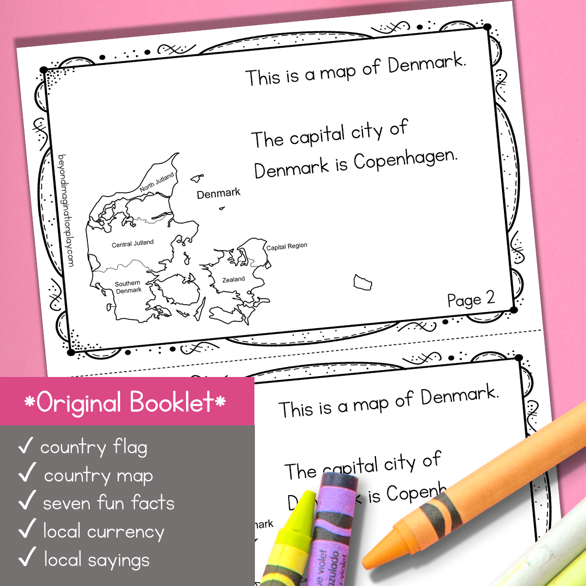 Denmark Country Study Activity Pack