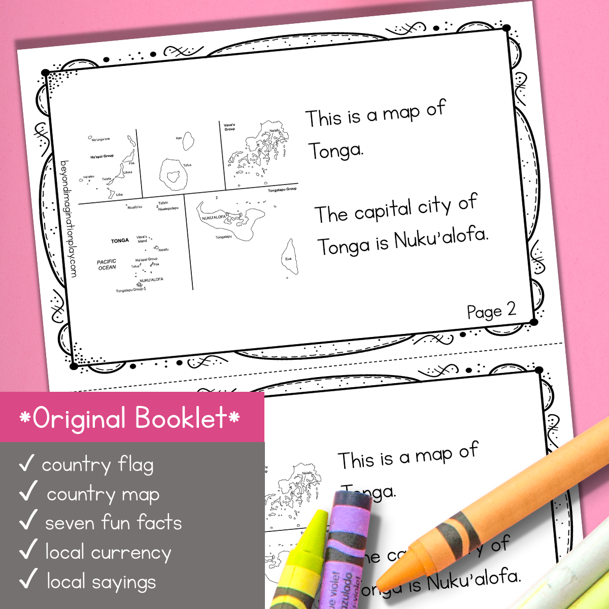 Tonga Country Study Activity Pack