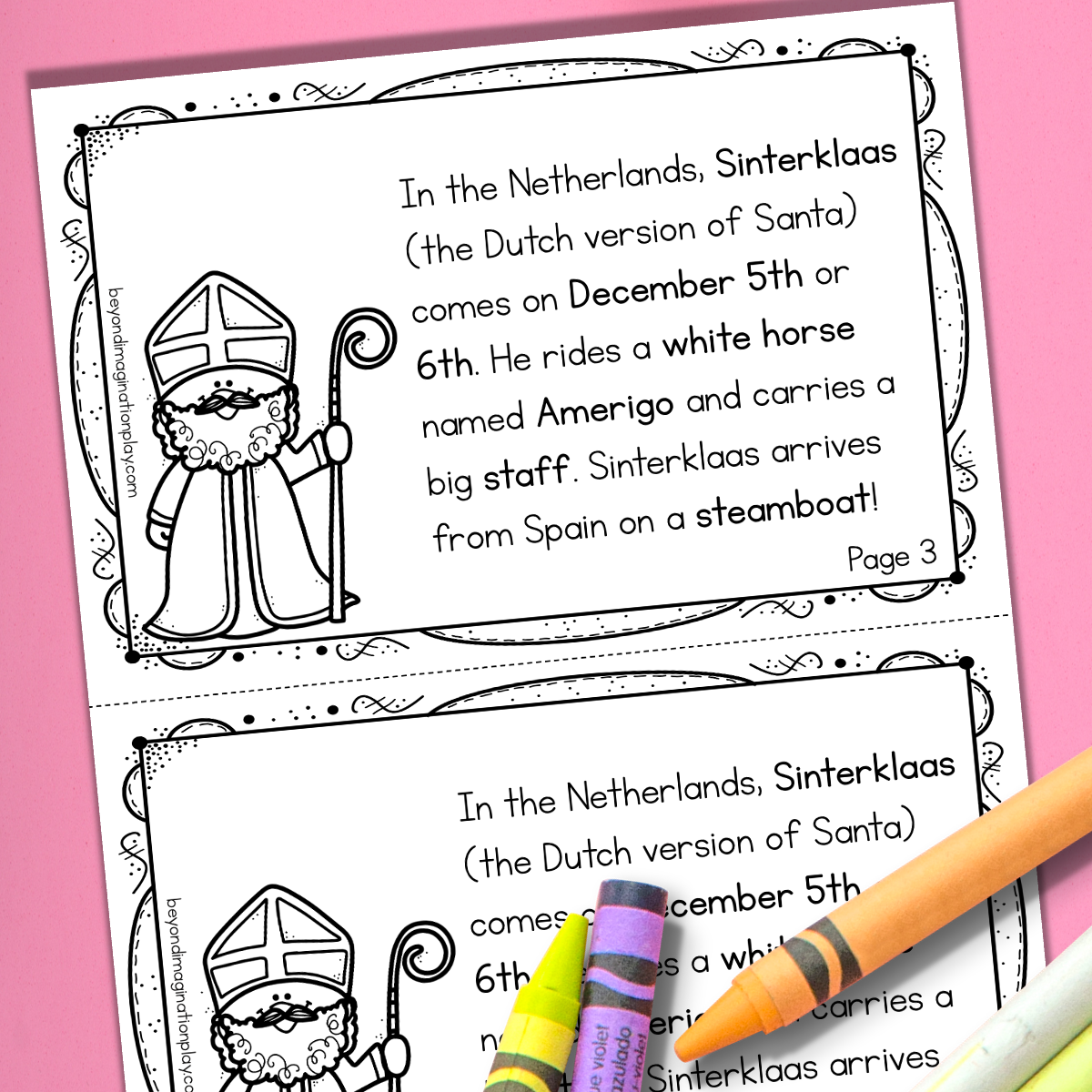 Christmas in the Netherlands Activity Pack