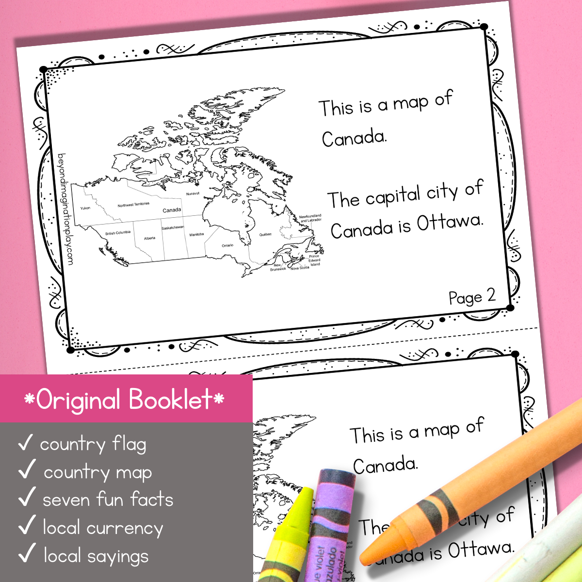 Canada Country Study Activity Pack