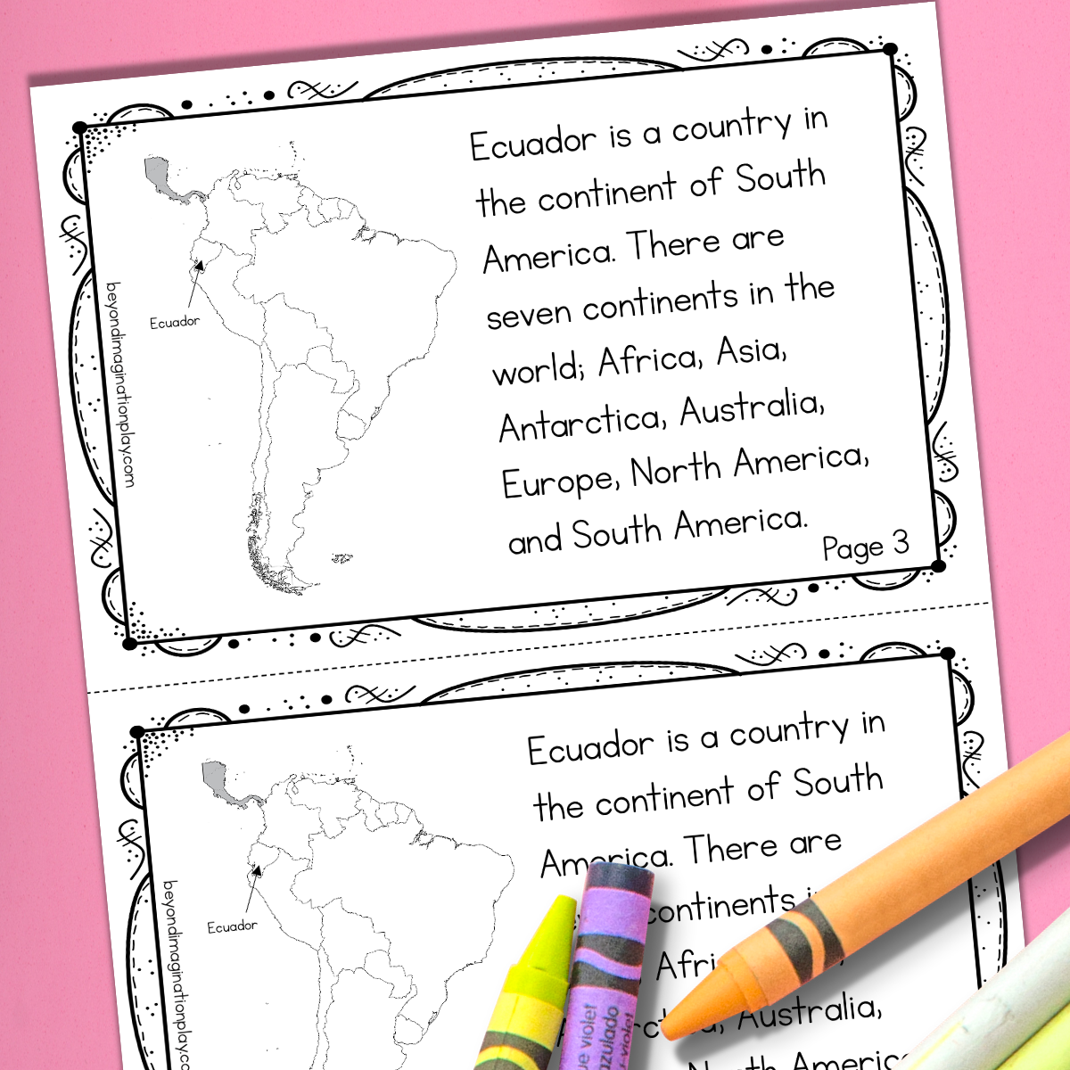 Ecuador Country Study Activity Pack