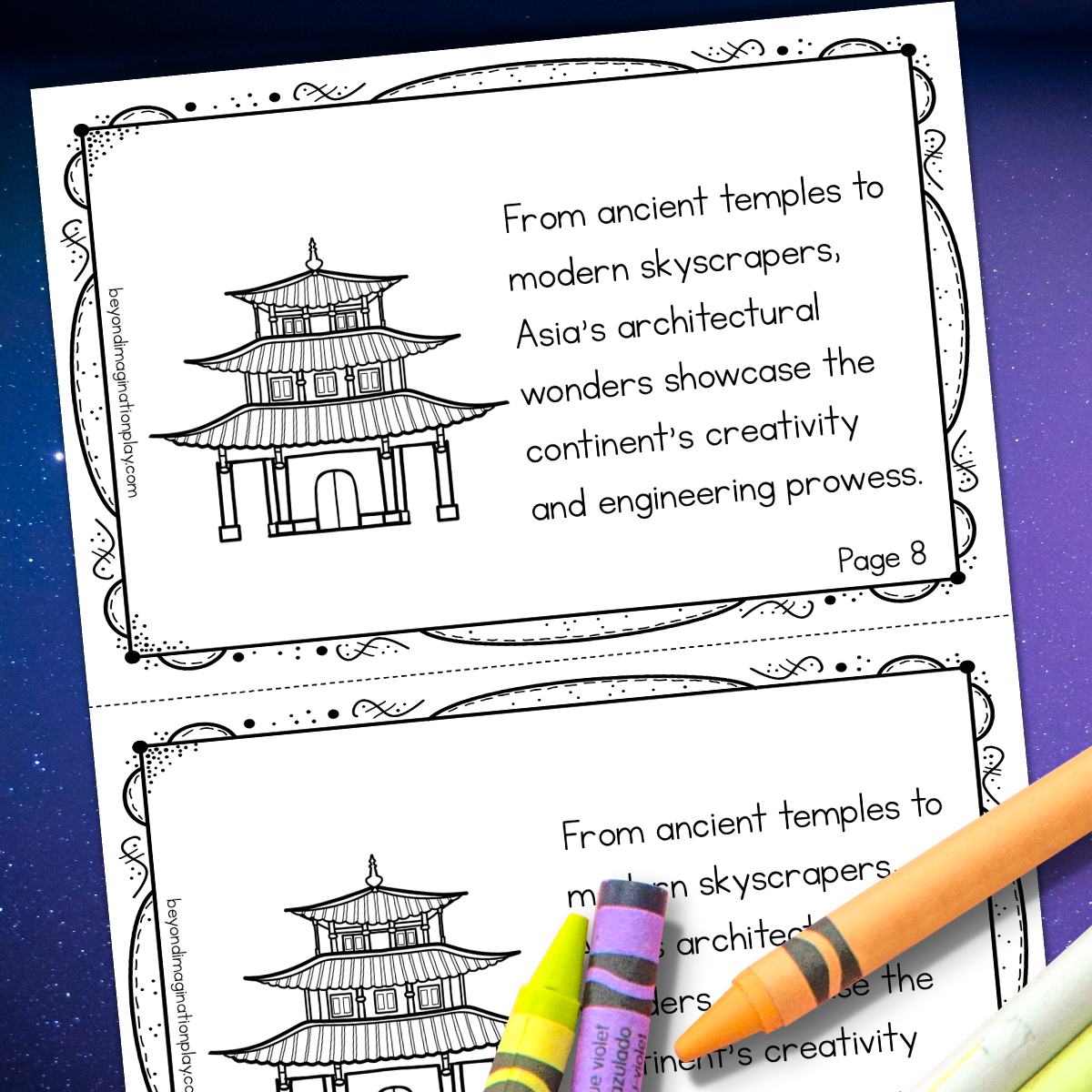 Asia Continent Study Activity Pack