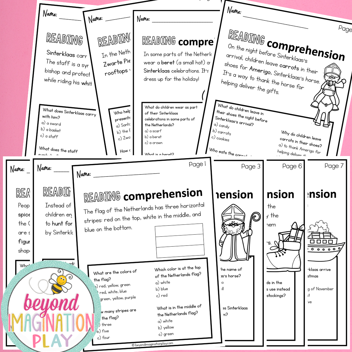 Christmas in the Netherlands Activity Pack