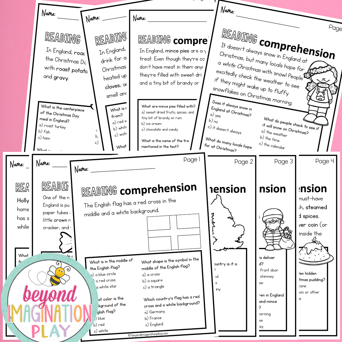 Christmas in England Activity Pack