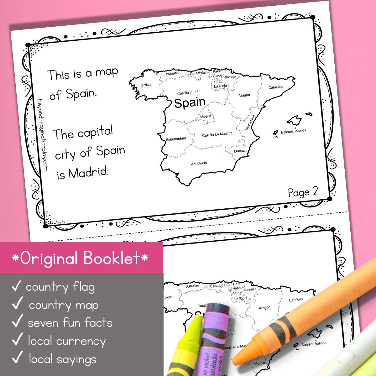 Spain Country Study Activity Pack