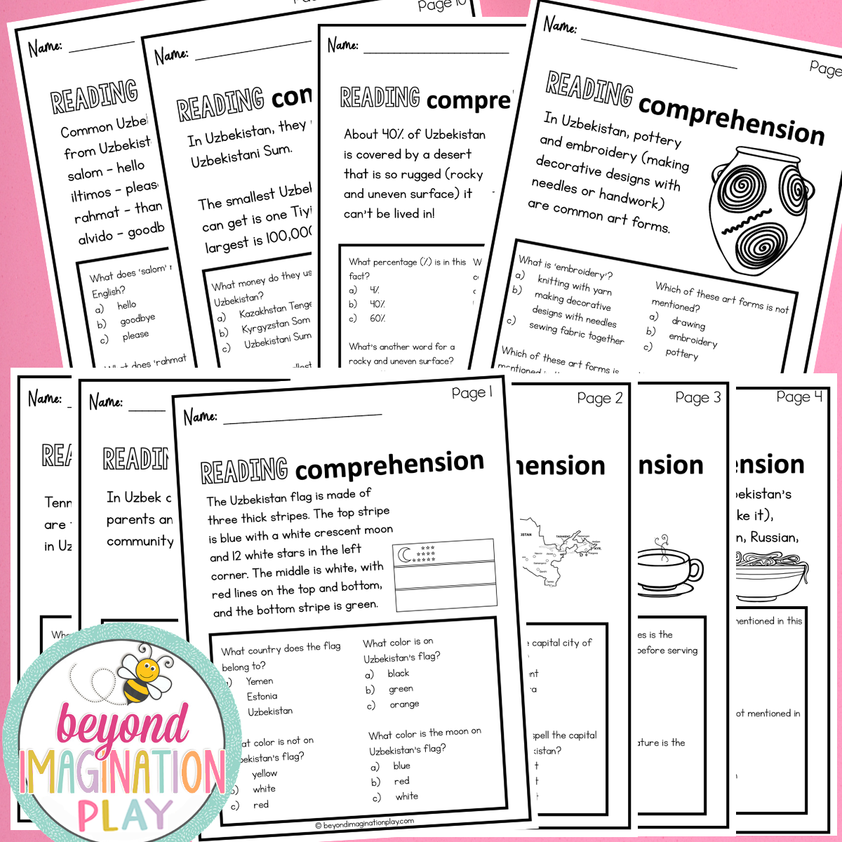 Uzbekistan Country Study Activity Pack