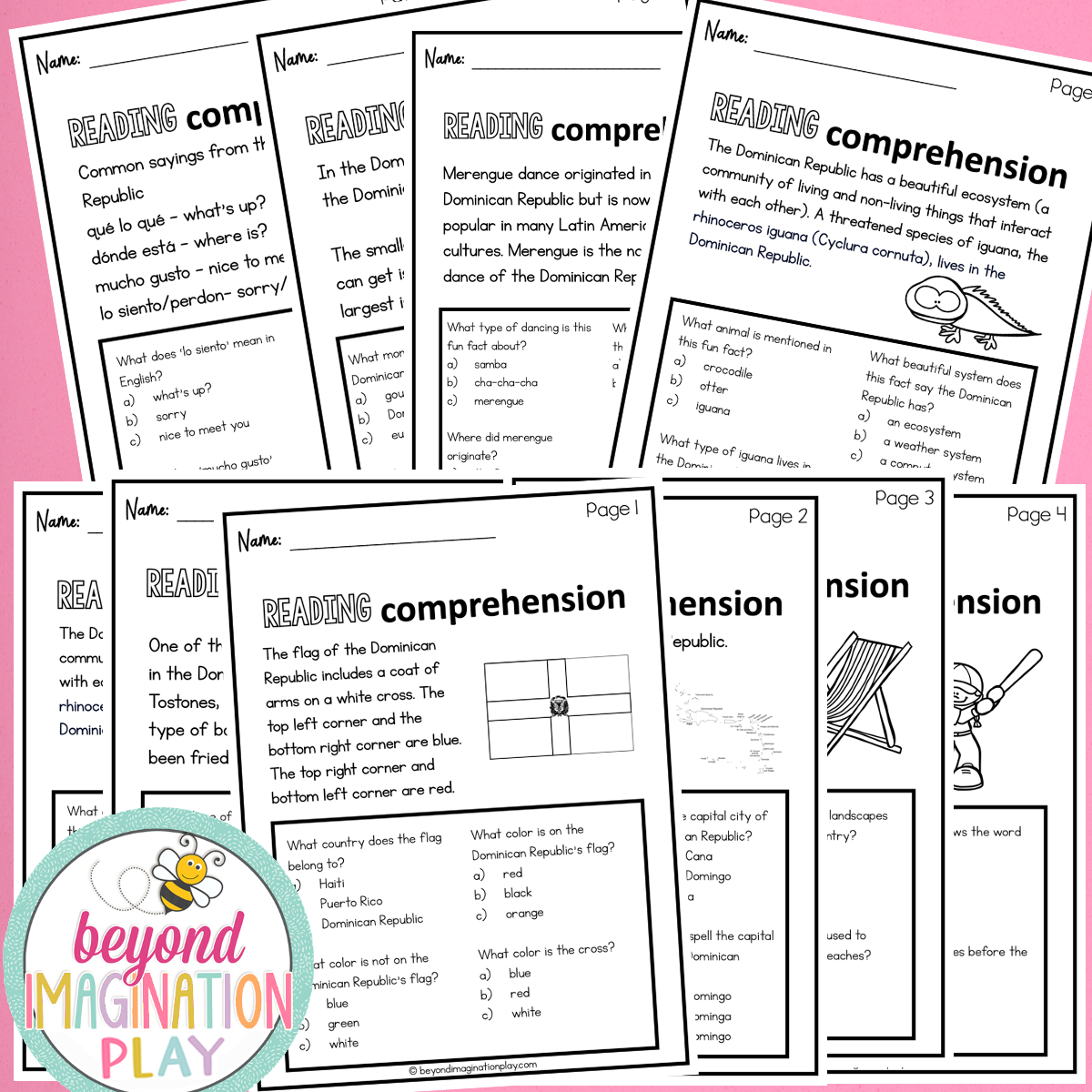 Dominican Republic Country Study Activity Pack