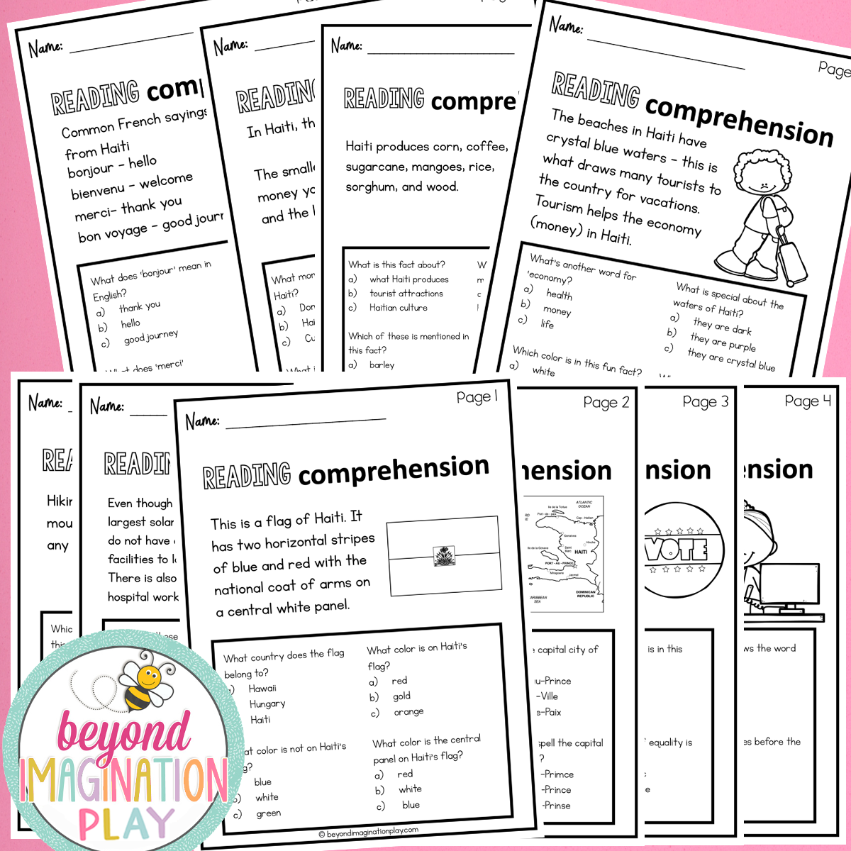Haiti Country Study Activity Pack