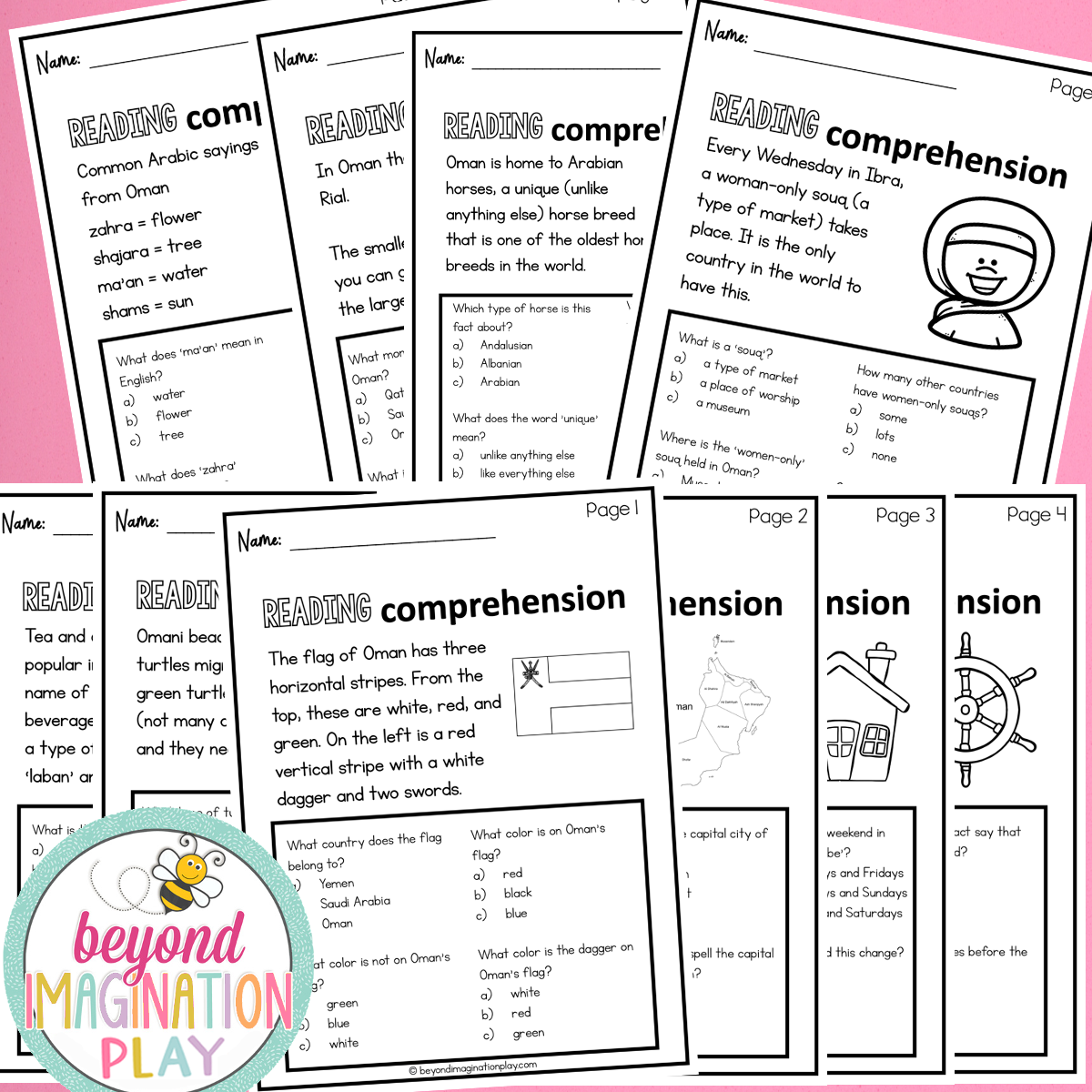 Oman Country Study Activity Pack