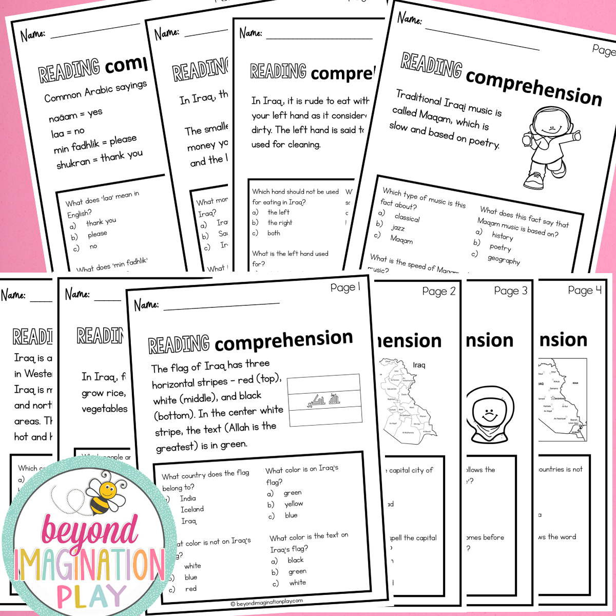 Iraq Country Study Activity Pack