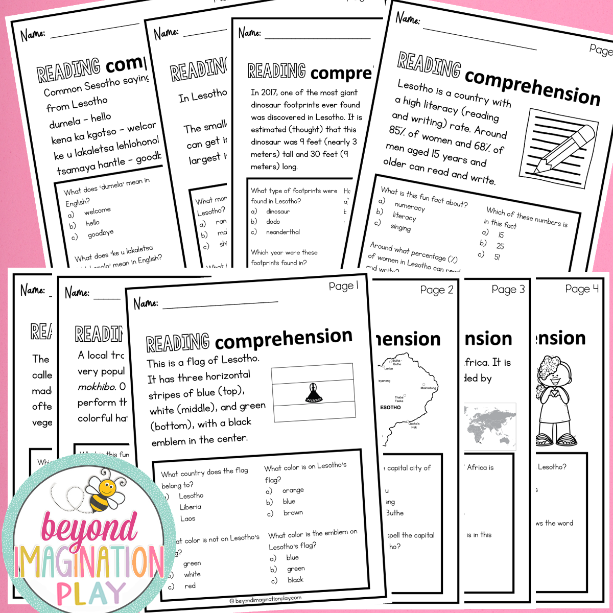 Lesotho Country Study Activity Pack