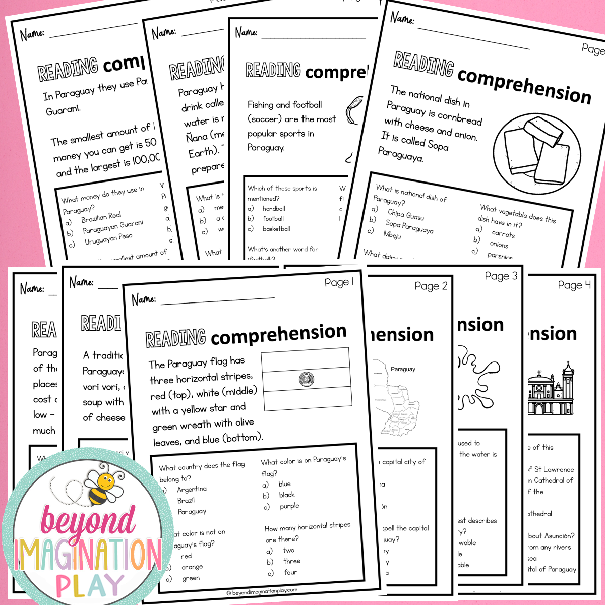 Paraguay Country Study Activity Pack