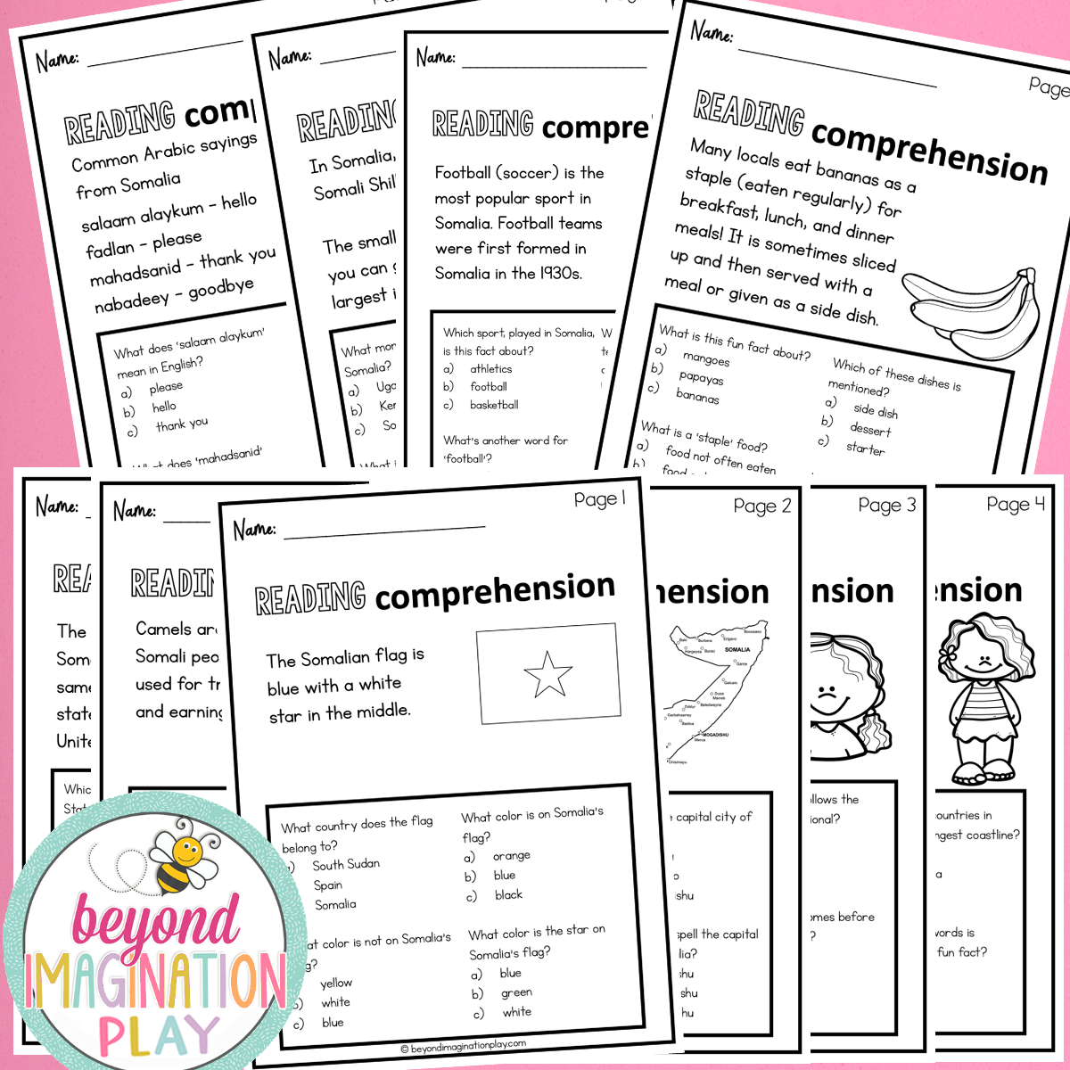 Somalia Country Study Activity Pack