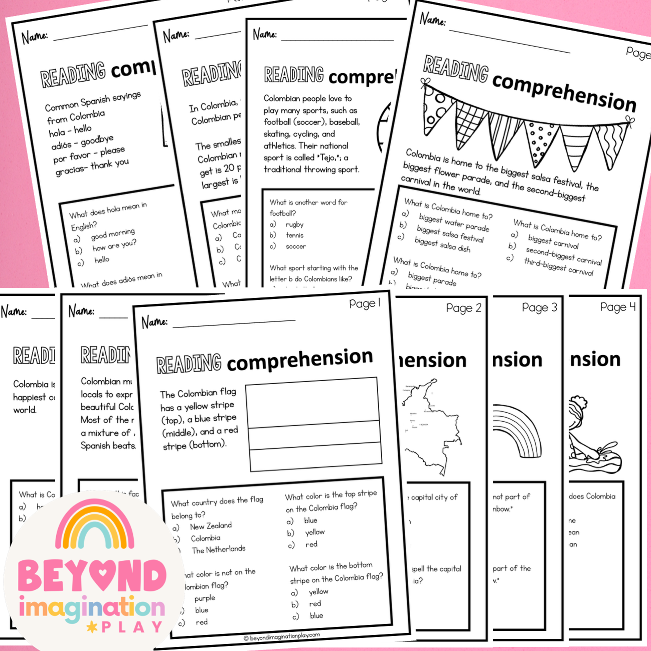 Colombia Country Study Activity Pack