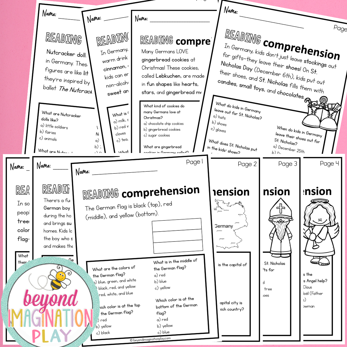 Christmas in Germany Activity Pack