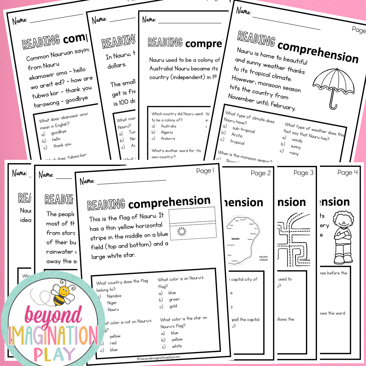 Nauru Country Study Activity Pack