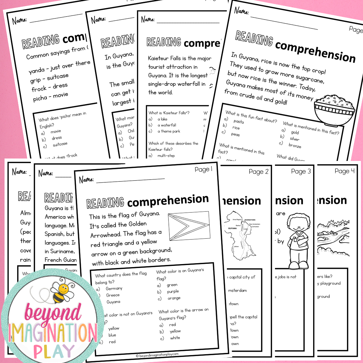 Guyana Country Study Activity Pack