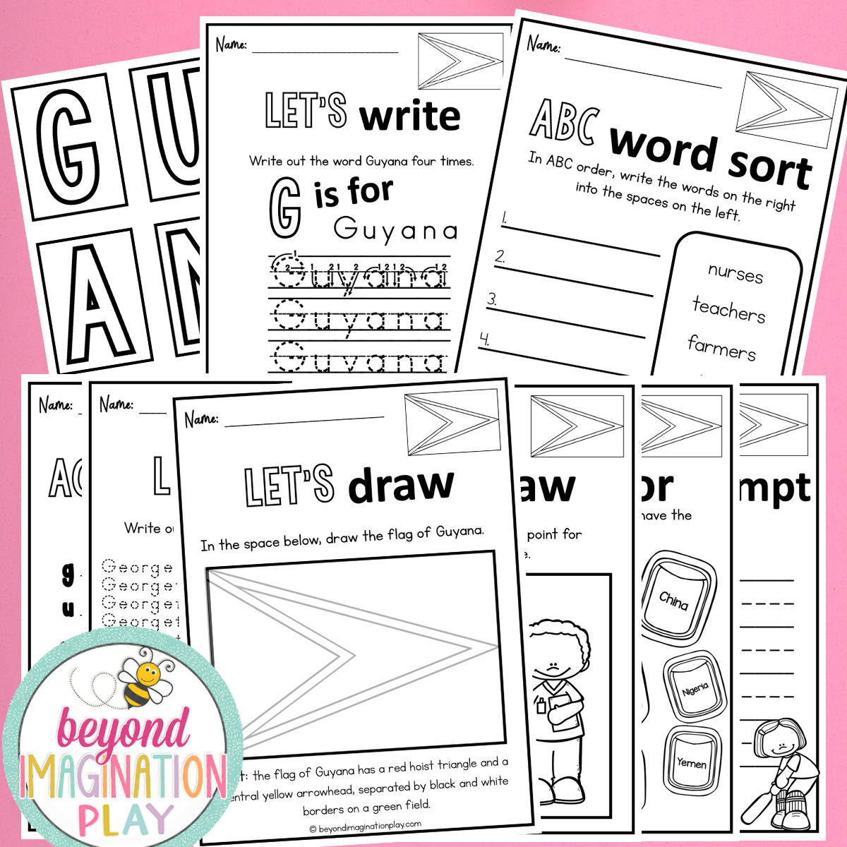 Guyana Country Study Activity Pack