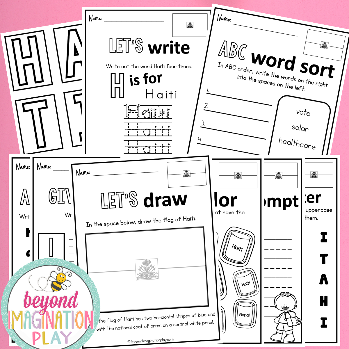 Haiti Country Study Activity Pack