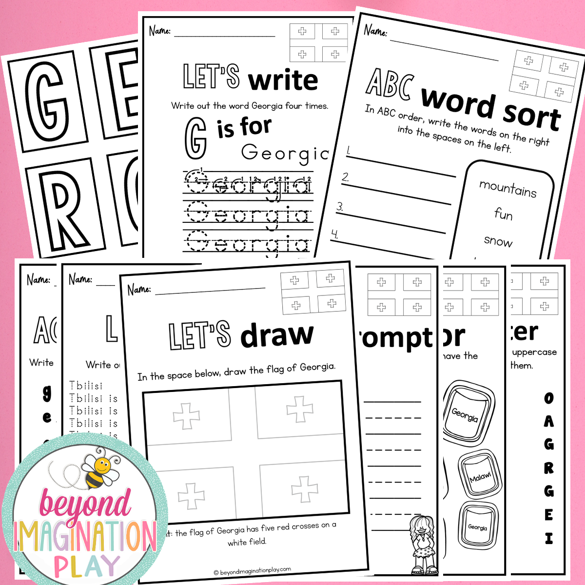 Georgia Country Study Activity Pack