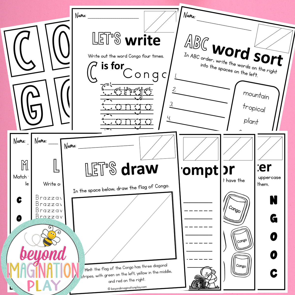 Congo Country Study Activity Pack