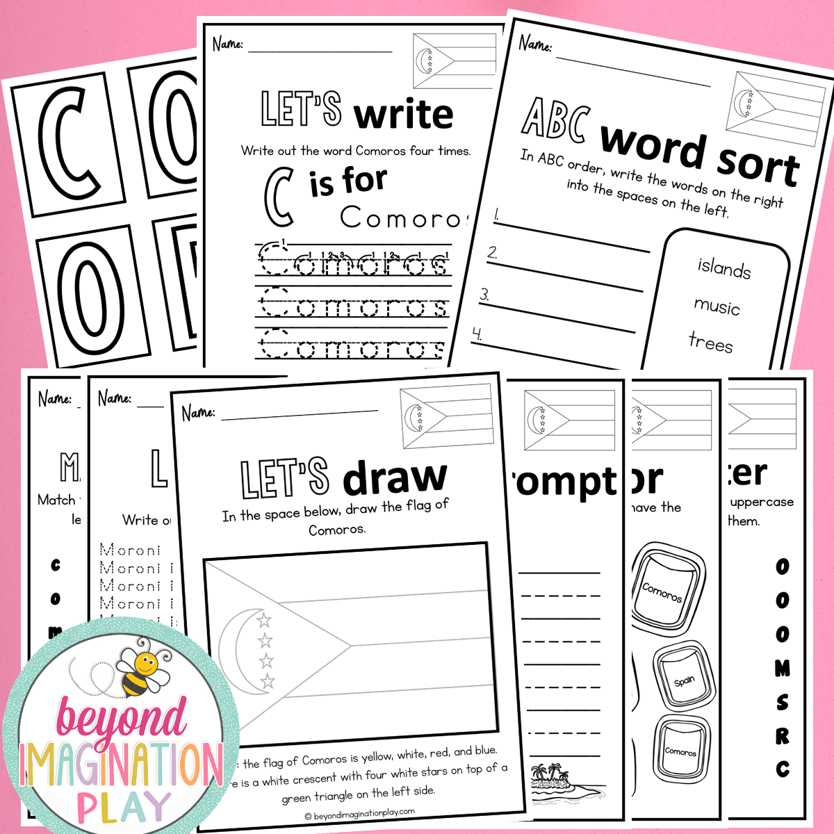 Comoros Country Study Activity Pack