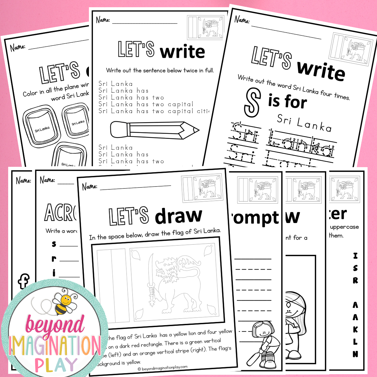 Sri Lanka Country Study Activity Pack