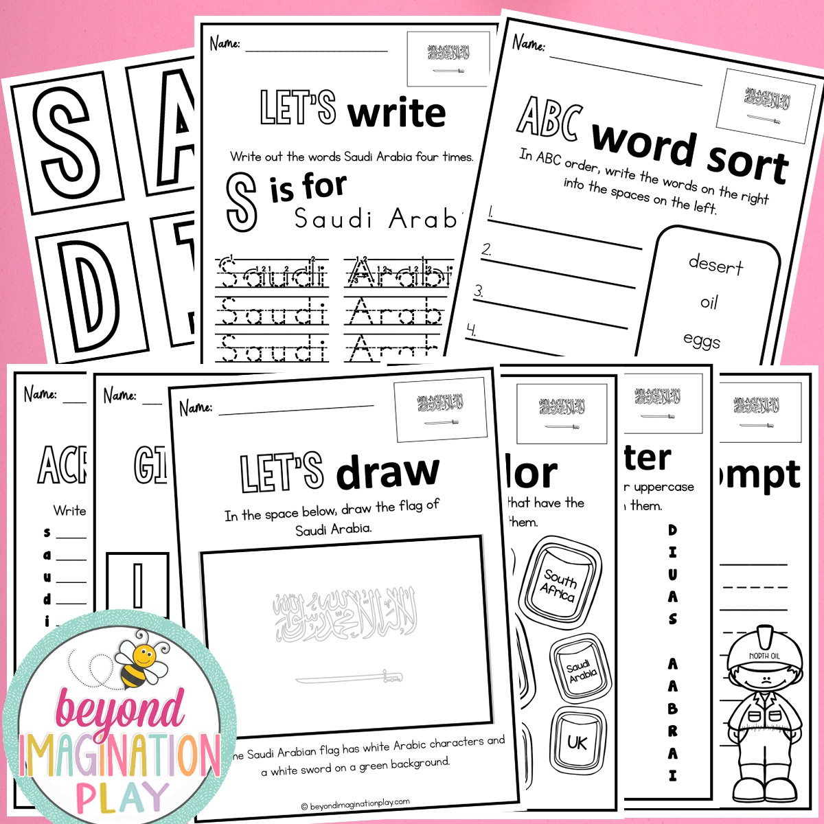 Saudi Arabia Country Study Activity Pack