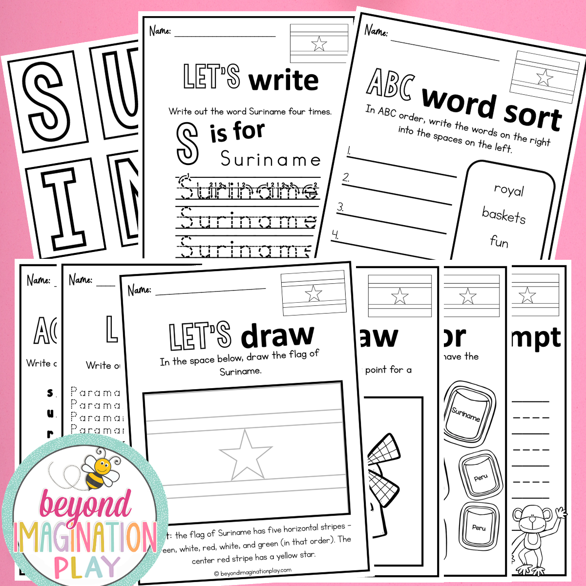 Suriname Country Study Activity Pack