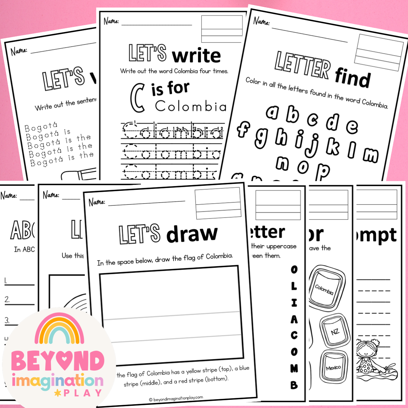 Colombia Country Study Activity Pack
