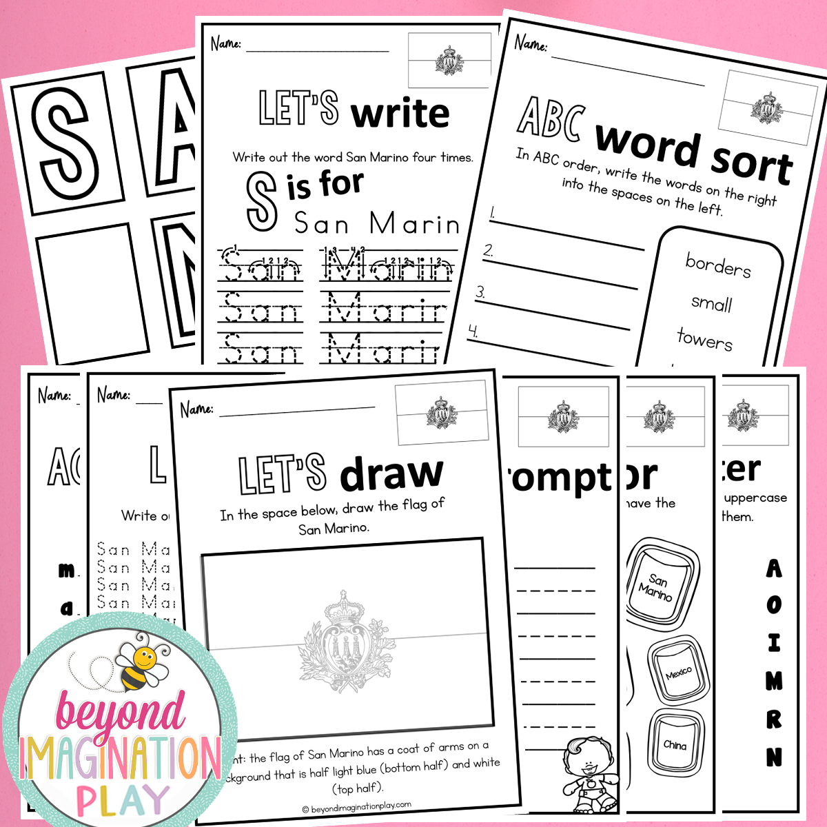 San Marino Country Study Activity Pack