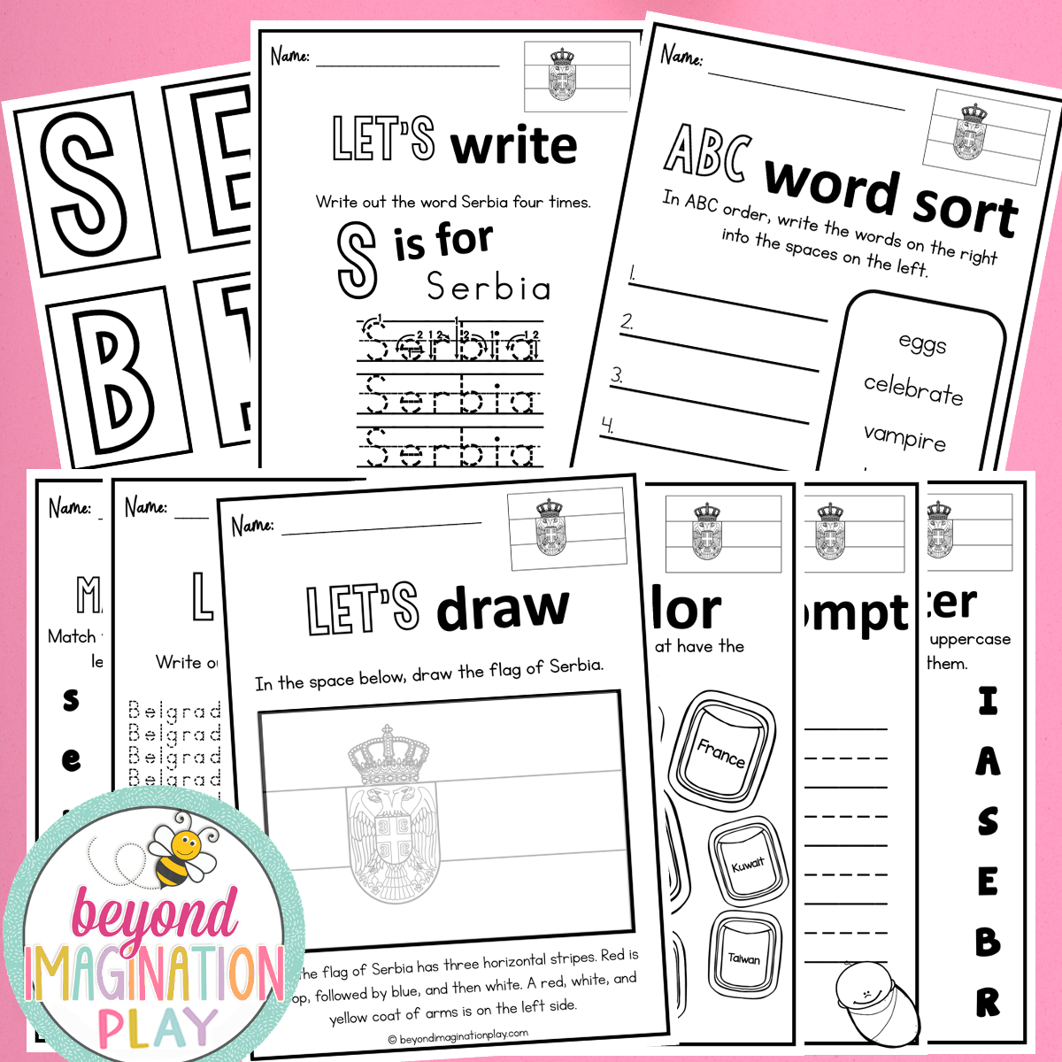 Serbia Country Study Activity Pack