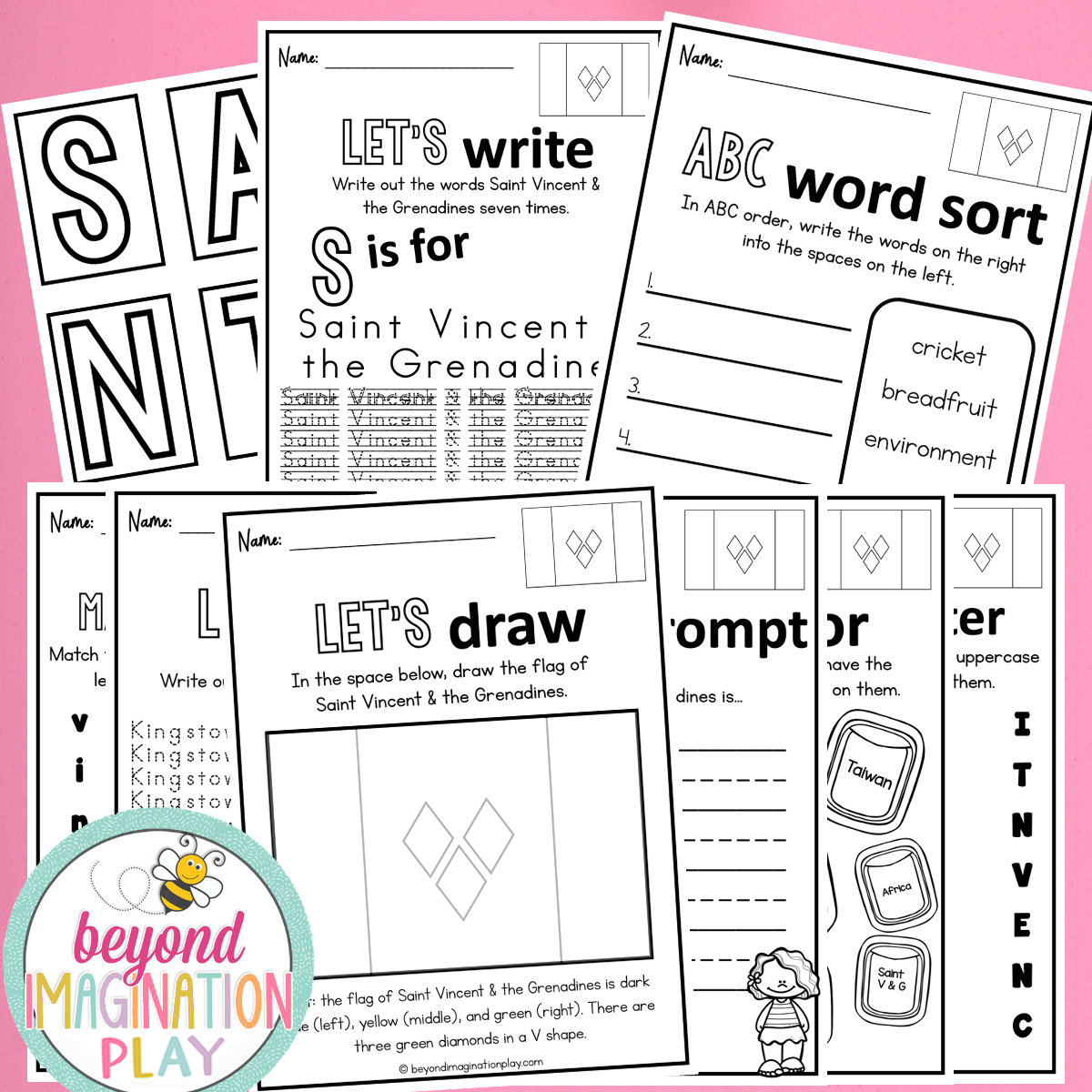 Saint Vincent and the GrenadinesCountry Study Activity Pack