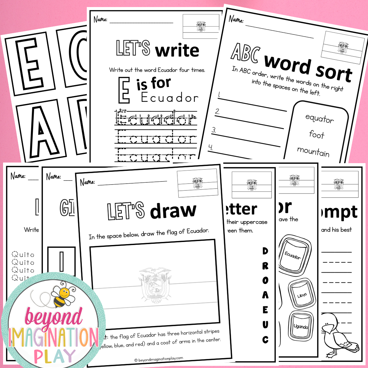 Ecuador Country Study Activity Pack