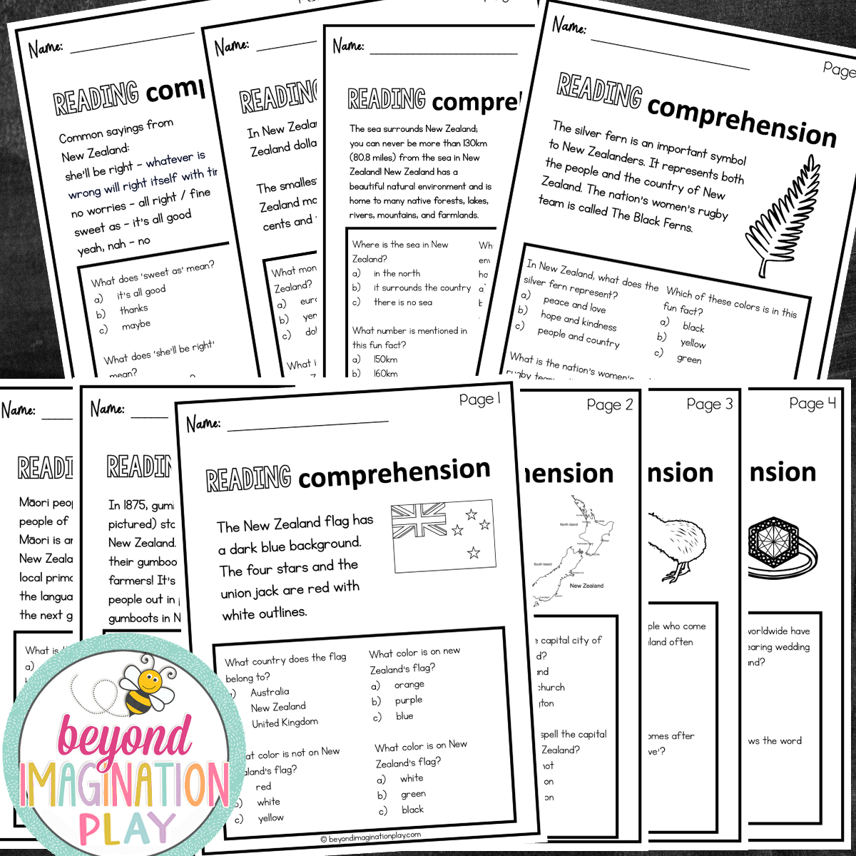 New Zealand Country Study Activity Pack