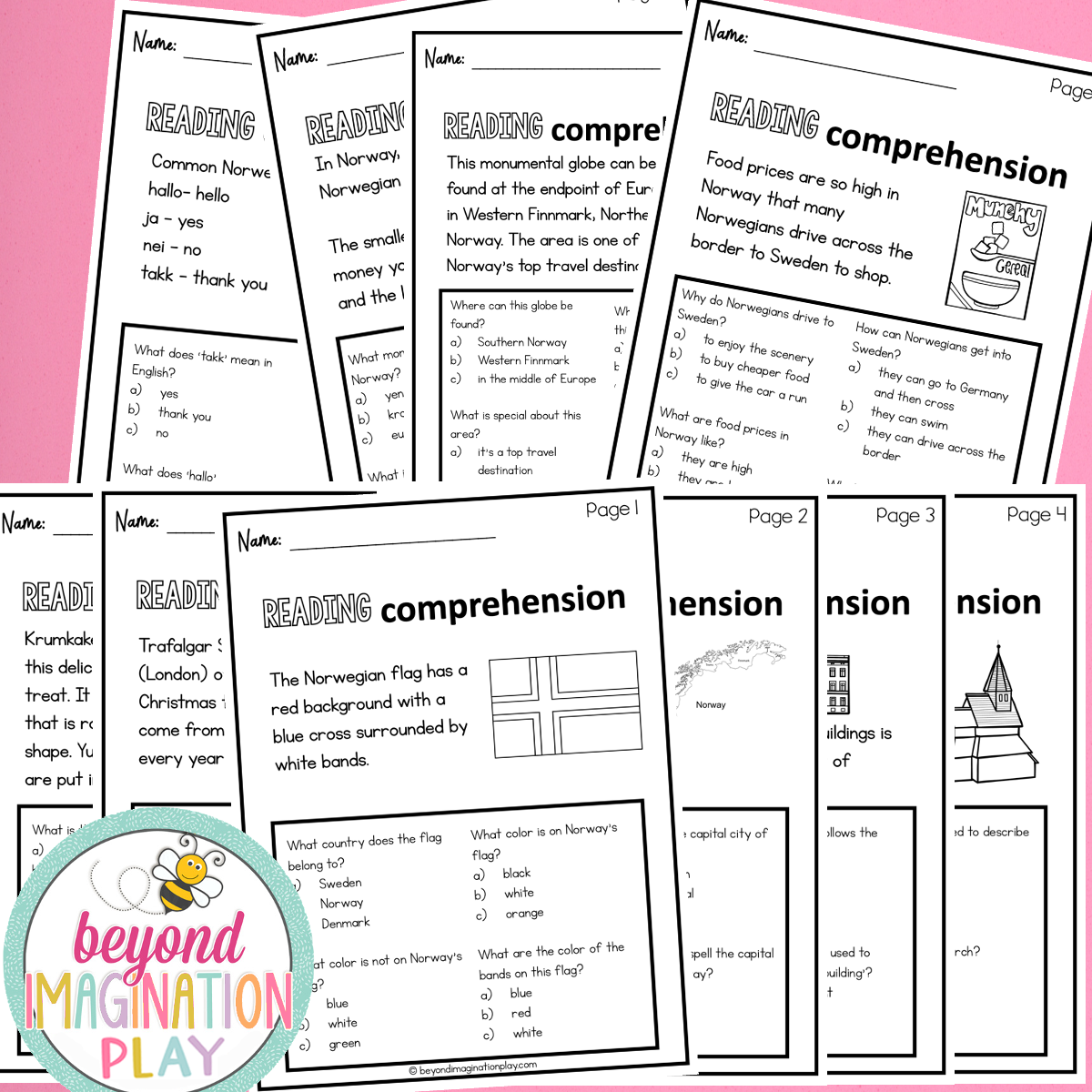 Norway Country Study Activity Pack