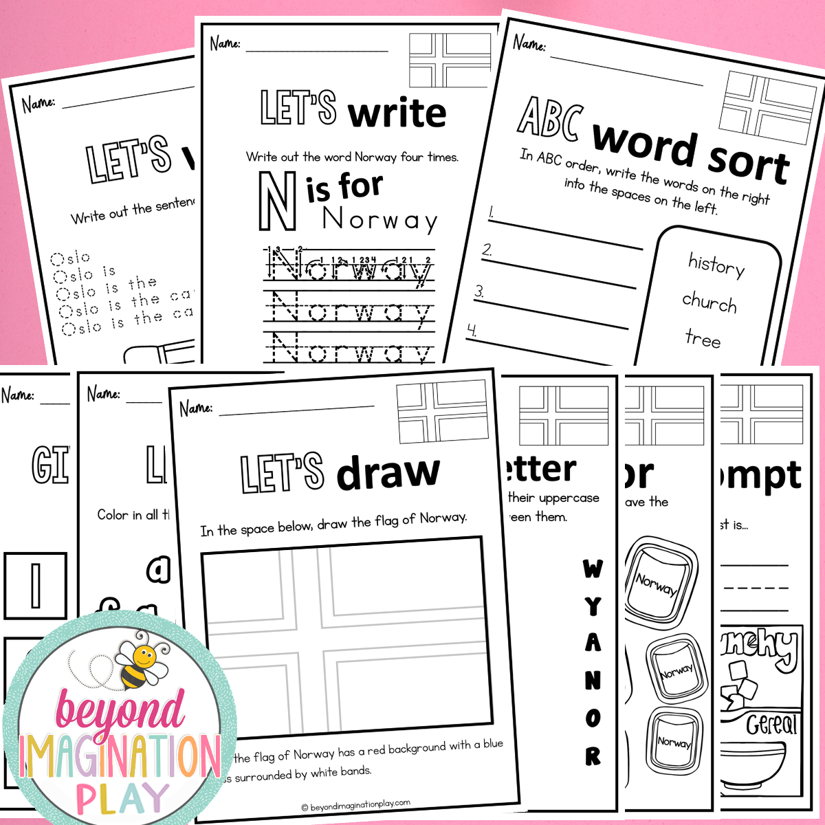 Norway Country Study Activity Pack