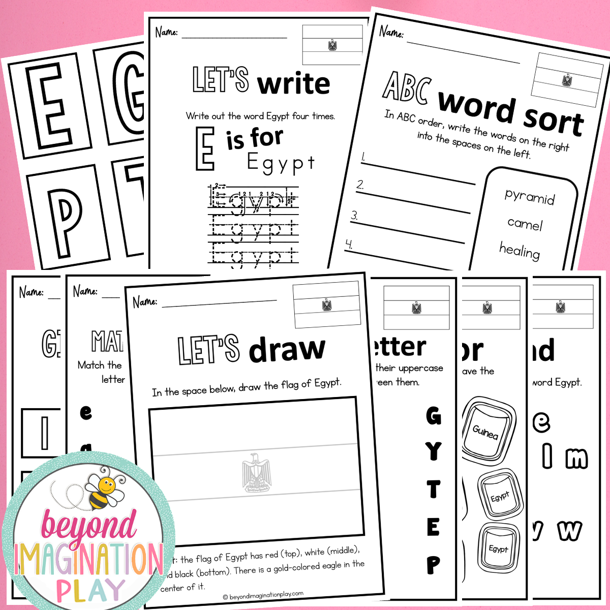 Egypt Country Study Activity Pack
