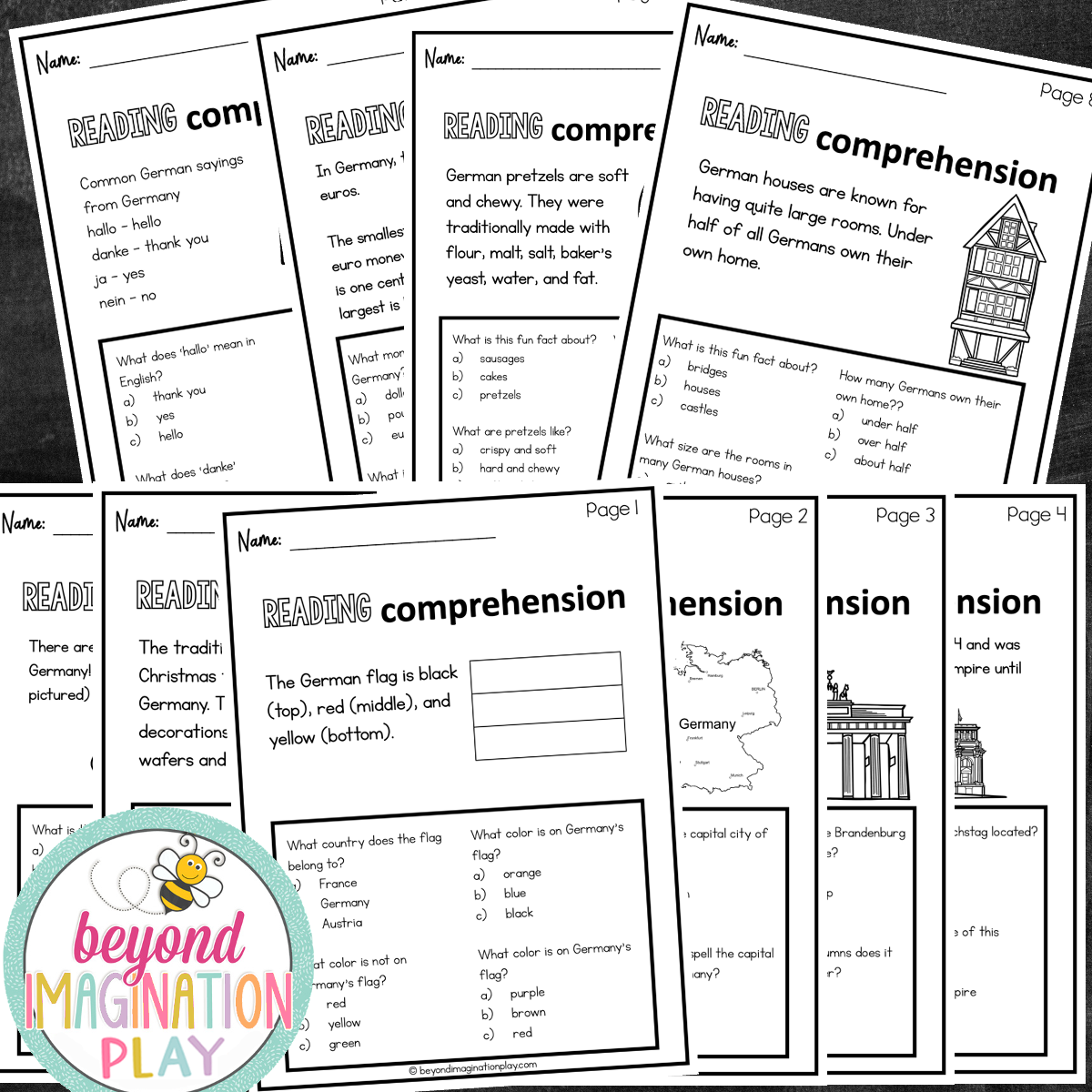 Germany Country Study Activity Pack