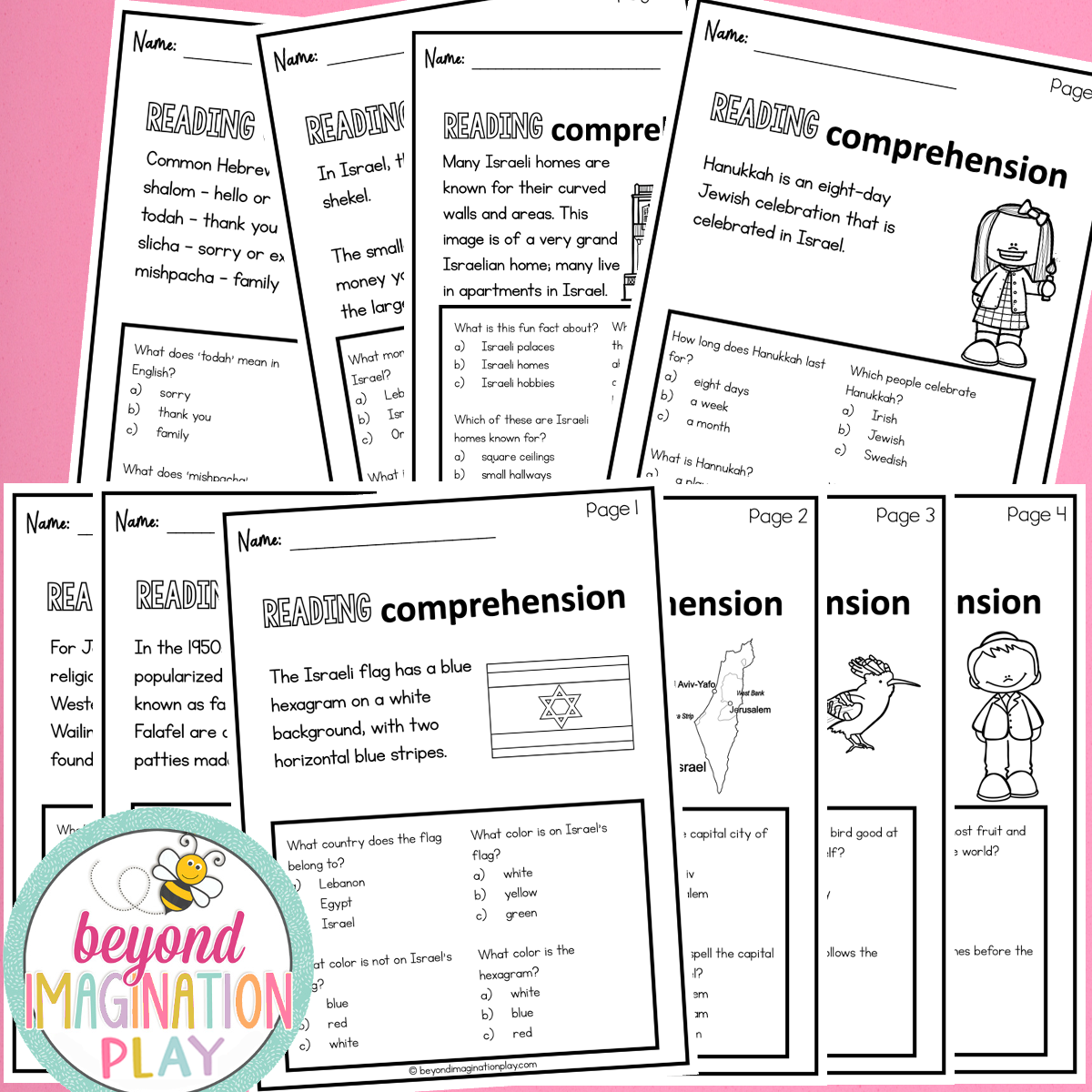 Israel Country Study Activity Pack