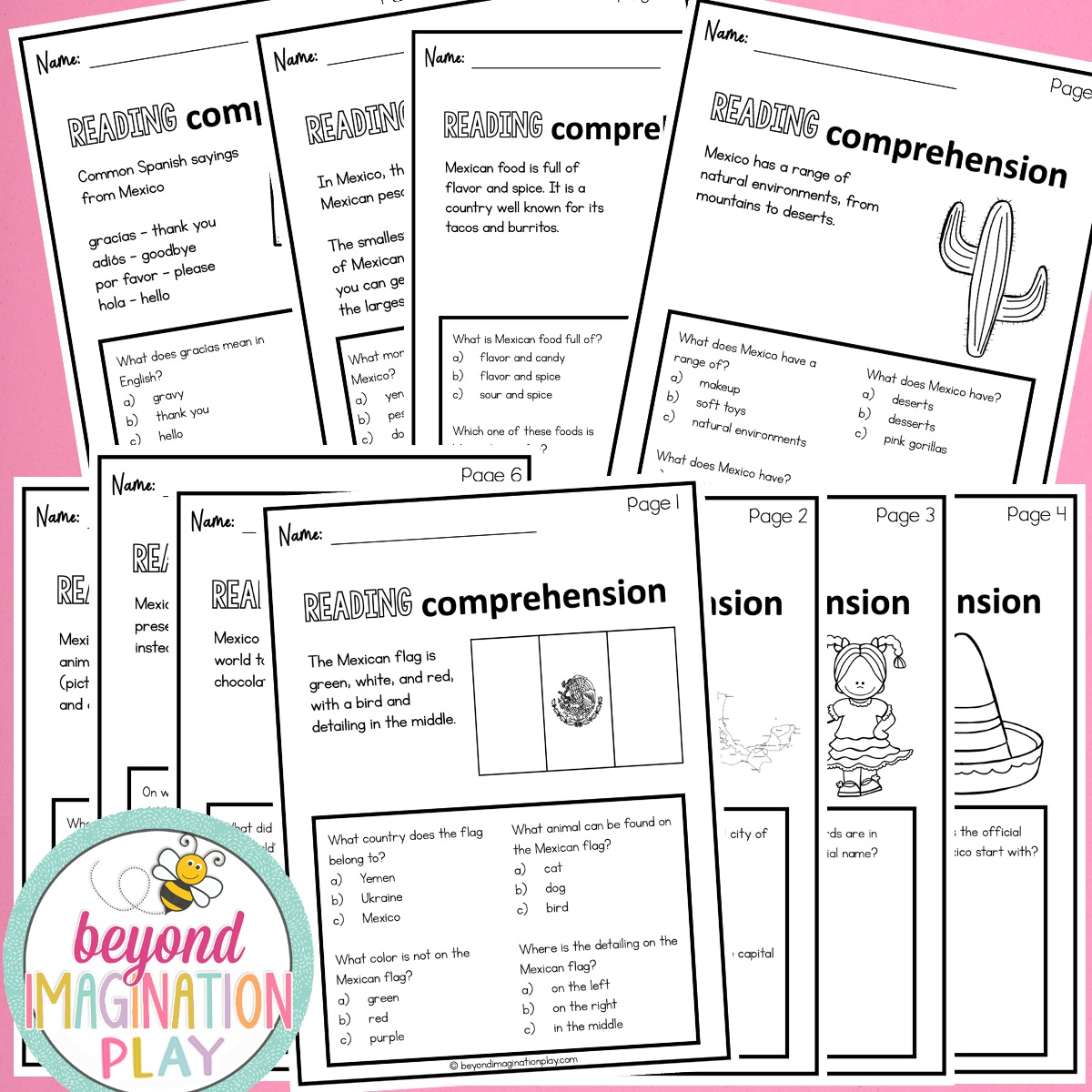 Mexico Country Study Activity Pack