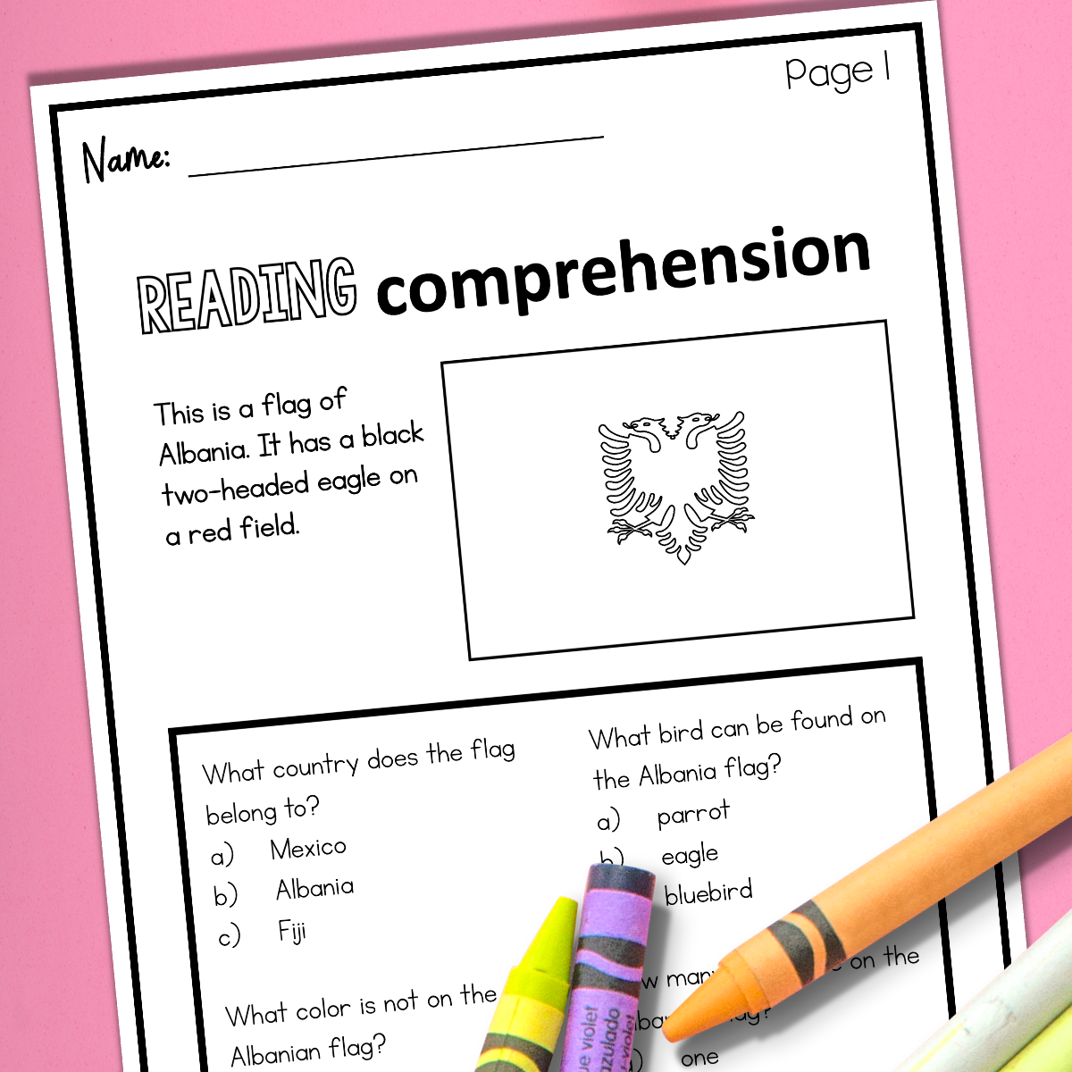 Albania Country Study Activity Pack