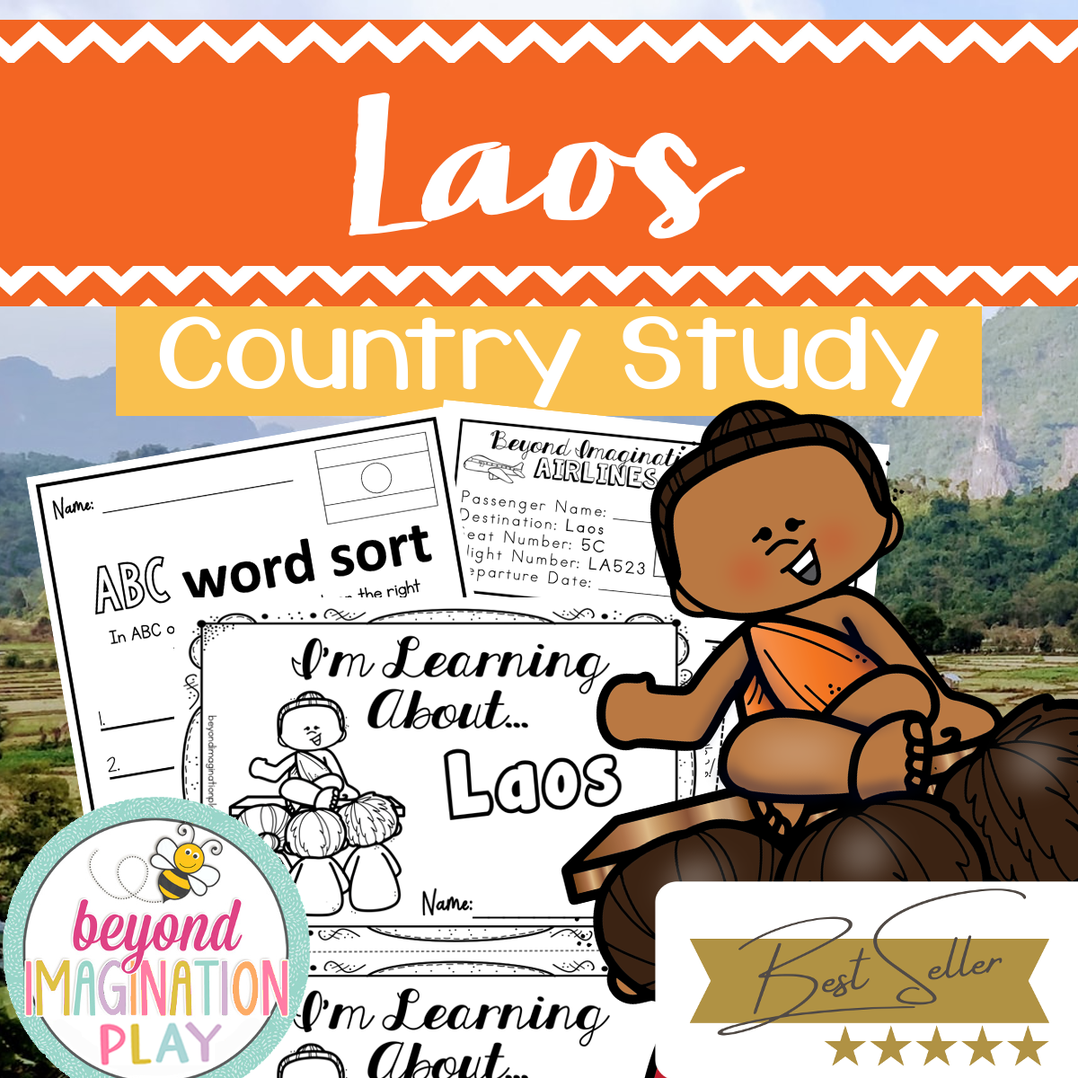 Laos Country Study Activity Pack
