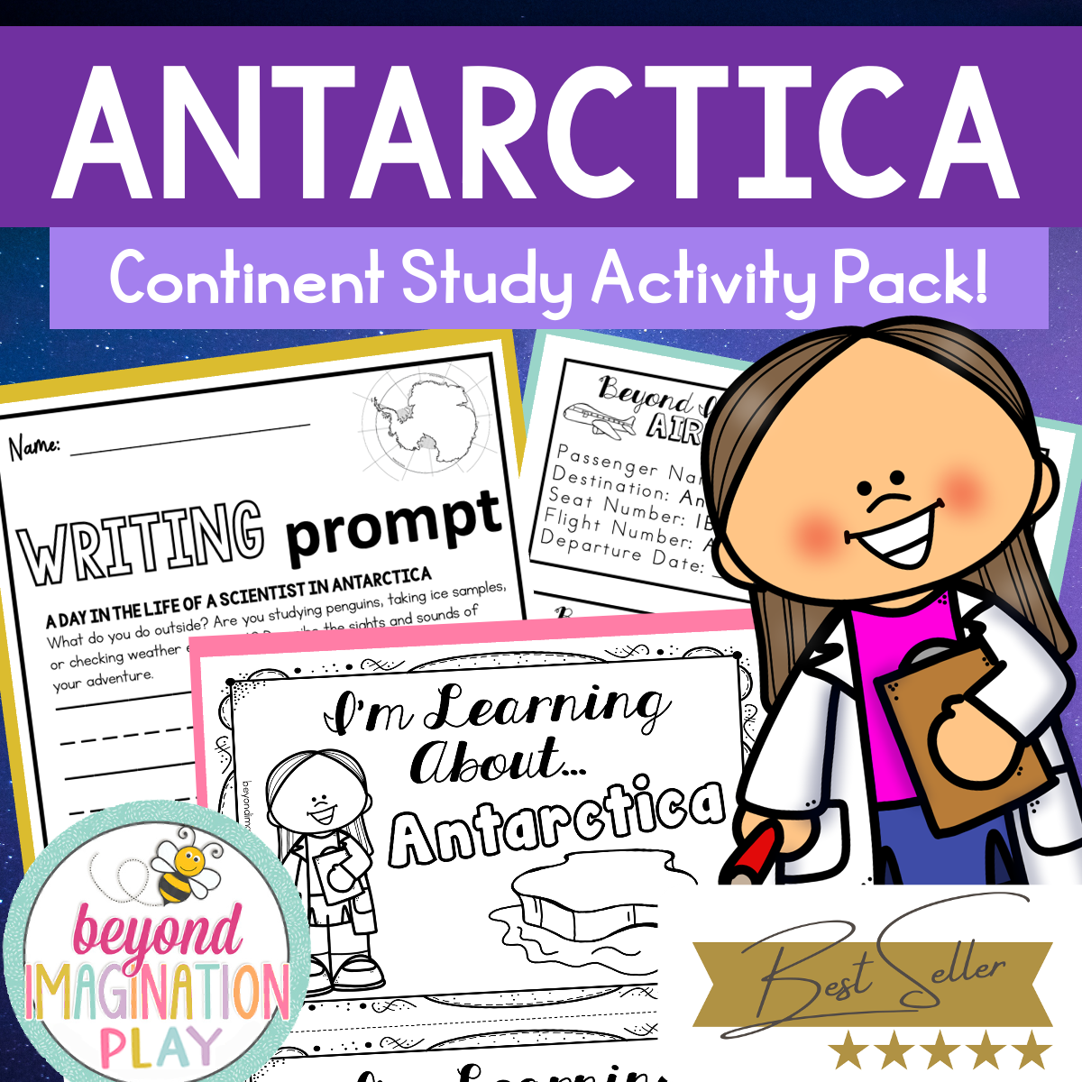 Antarctica Continent Study Activity Pack