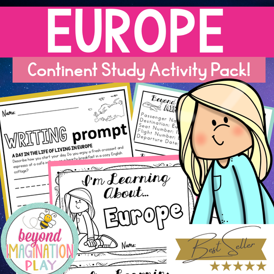 Europe Continent Study Activity Pack